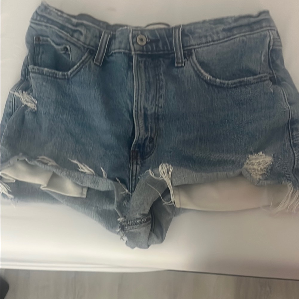 Denim Distressed Women Shorts